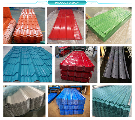 Строительный материал RAL COLOR Custom PPGI Color Coated Wave Steel Roof Sheet for SGCH Grade Tile Iron Plate Steel (Стройный материал RAL COLOR на заказ)