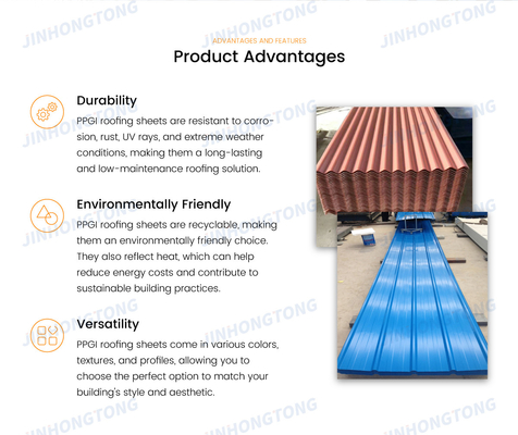 Строительный материал RAL COLOR Custom PPGI Color Coated Wave Steel Roof Sheet for SGCH Grade Tile Iron Plate Steel (Стройный материал RAL COLOR на заказ)