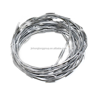 2.5±0.1 мм Диаметр коренной проволоки. BTO22 Roll Hot Dip Galvanized Razor Barbed Wire для ограждения