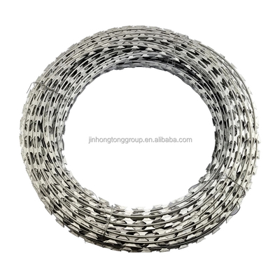 2.5±0.1 мм Диаметр коренной проволоки. BTO22 Roll Hot Dip Galvanized Razor Barbed Wire для ограждения