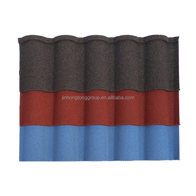 Американские виллы Металлические кровельные решения с Zn-Al Galvalume Steel Stone Coated Roof Tiles в индивидуальных цветах