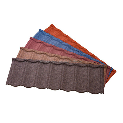 Американские виллы Металлические кровельные решения с Zn-Al Galvalume Steel Stone Coated Roof Tiles в индивидуальных цветах