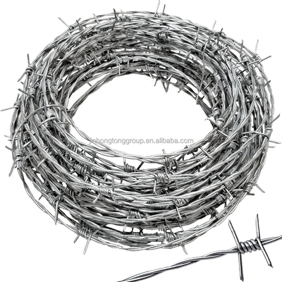 TUV Certified ASTM 6 8 9 10 12 14 18 20 Горяче оцинкованная колючая проволока с сертификацией