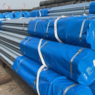 Стальная конструкция ASTM A36 Q235 Круглая оцинкованная стальная труба с сертификатом CE и цинковой покрытием 200-700 г/кв.м.
