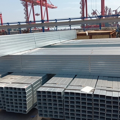 Q235/Q345/SS400/ST37-2/ST52/Q420/Q460/S235JR/S275JR/S355JR Цинковая покрытая оцинкованная квадратная прямоугольная сварная стальная труба GI