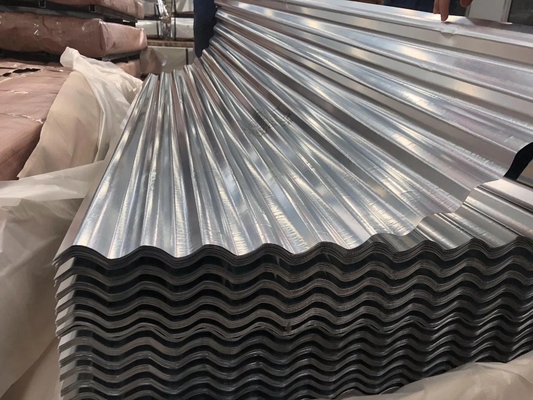 Большой шпингл SGCC/SGCD/SGCE/DX51D/DX52D/S250GD/S280GD/S350GD/G550/SPCC 0,22 мм 0,23 мм цинковое покрытие гофрированной кровельной плиты