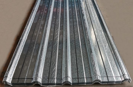 Z30-Z40 Покрытие BS Стандартная оцинкованная железная кровельная плита Стальная структура Гофрированные кровельные листы Цинковые кровельные плитки