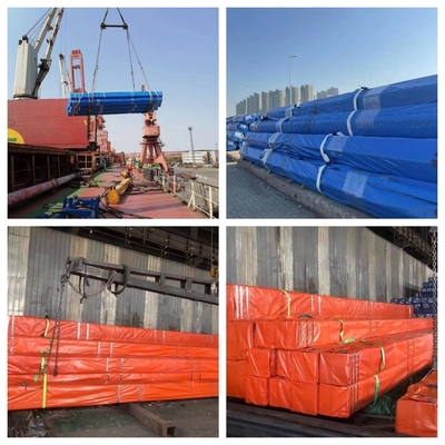 Несплавные простые углеродистые стальные квадратные трубы ASTM A106 A36 BS Shs Зацинкованные квадратные трубы горячее погружение трубы Box Bar Iron Pipe EMT цены