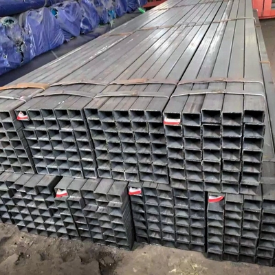 S235jr Ss400 A500 Углеродистая сталь сварная квадратная трубка и трубка квадратная сталь полая секция квадратная черная стальная трубка