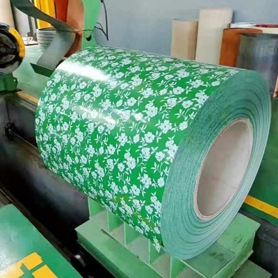 Z40-275 RAL SGCC Оцинкованный цинк с горячим погружением PPGI PPGL Предварительно окрашенная стальная катушка Цветочный дизайн оцинкованная катушка