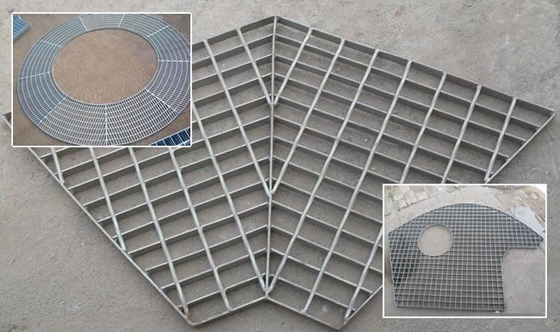 Фабричная цена Q235 25mm 30mm 32mm 40mm строительные материалы оцинкованные стальные решетки для платформы