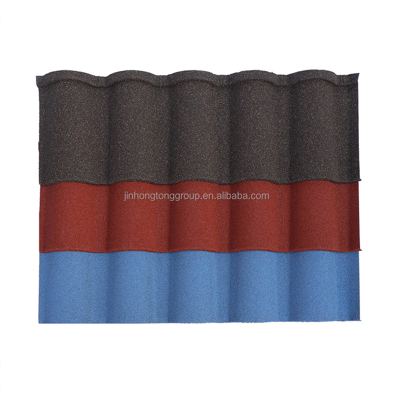 Американские виллы Металлические кровельные решения с Zn-Al Galvalume Steel Stone Coated Roof Tiles в индивидуальных цветах