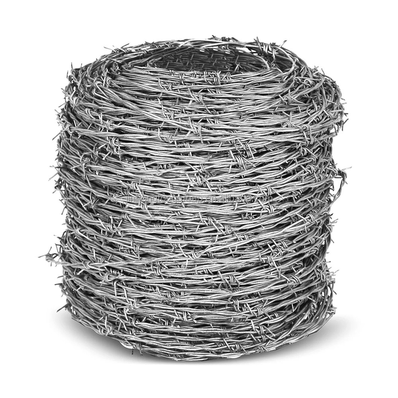 ASTM 6 8 9 10 12 14 18 20 Оцинкованная колючая проволока из стали для длины колючей проволоки требования клиентов и защитная конструкция
